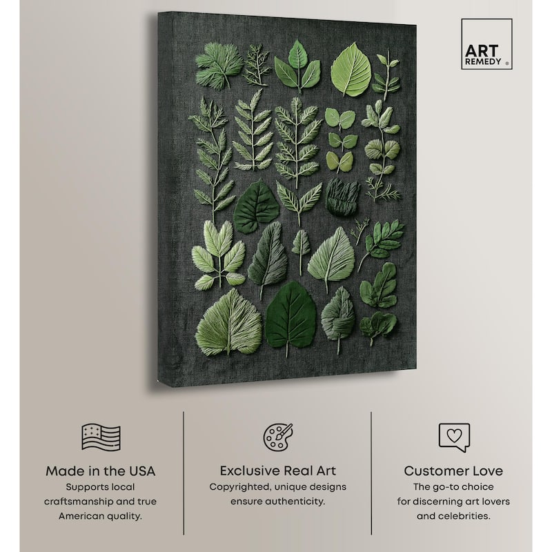 Leaf Library III Canvas by Art Remedy, Gallery Wrapped