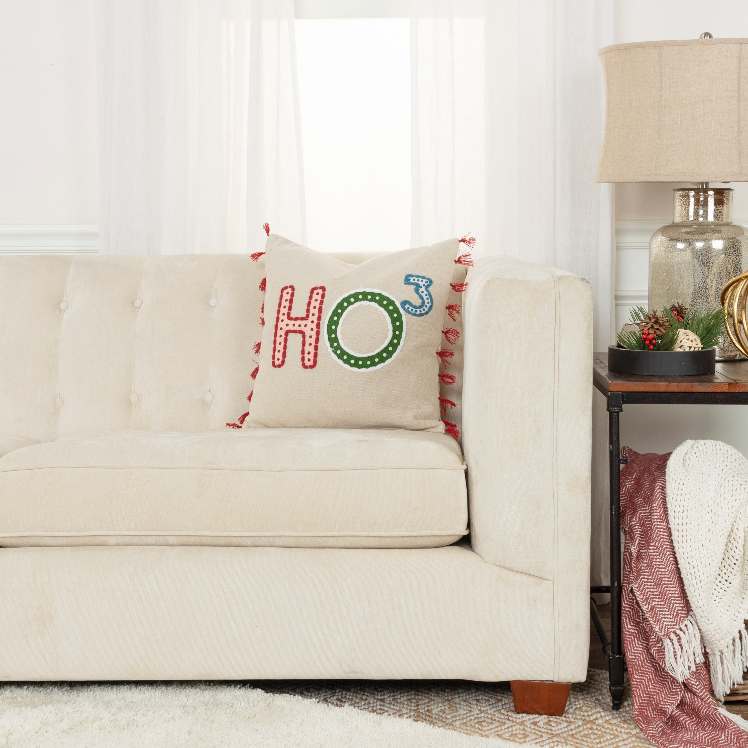 Rizzy Home Ho Cubed Throw Pillow