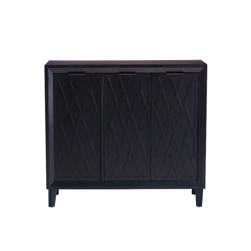 Camlin Wood 3-Door Adjustable Accent Cabinet
