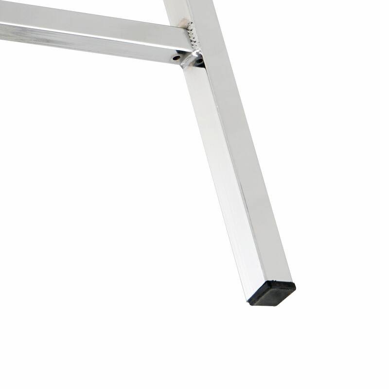 Modern High Stool with PU Seat and Metal Legs (Set of 2)