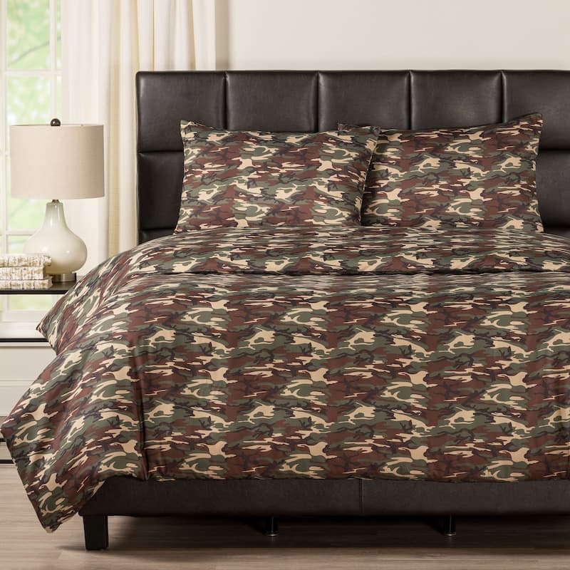 Galaxy Camo Reversible Print Duvet Set
