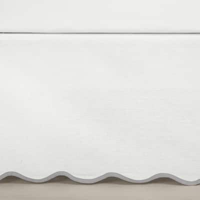 Lush Decor Coastal Chic Scallop Edge Bed Skirt Single