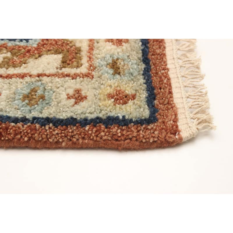 ECARPETGALLERY Hand-knotted Jules Serapi Copper Wool Rug - 5'5 x 8'0