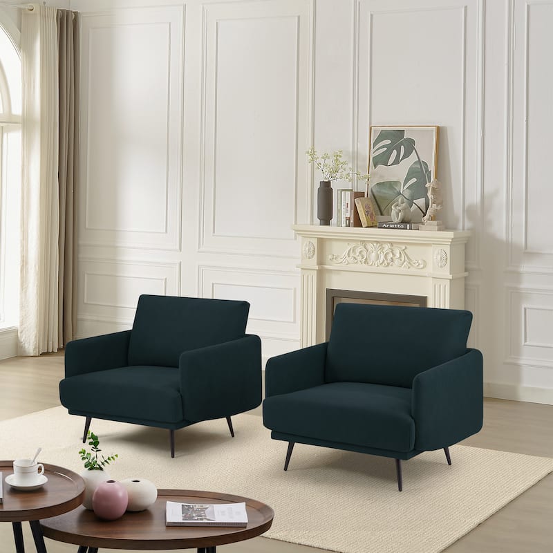 Karaka 37.5"W Oversized Armchair Leisure Sofa Accent Chair (Set of 2)