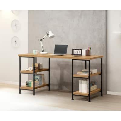 Golden Oak Computer Desk