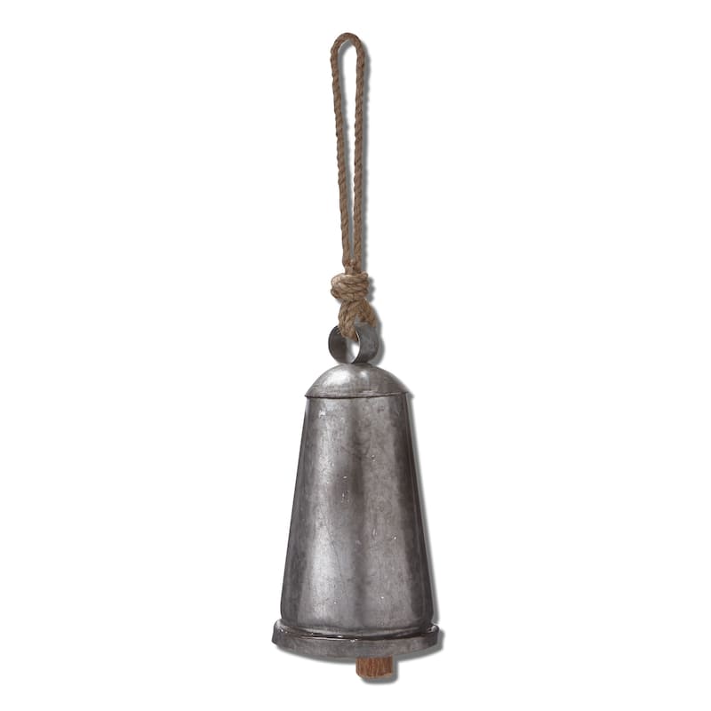 Vintage Bell & Jute Rope Hanger