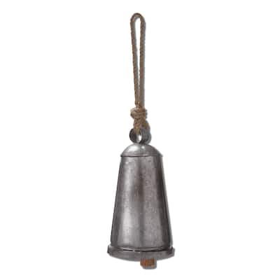 Vintage Bell & Jute Rope Hanger