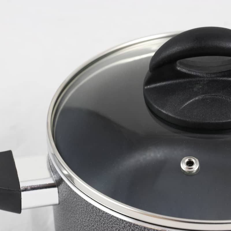 2.5 Quart Aluminum Sauce Pan with Lid in Ash