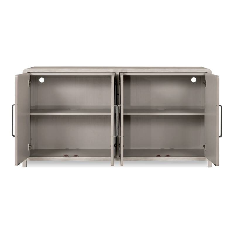 Furniture of America Billet Modern Natural Oak Solid Wood Dining Server Cabinet