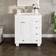 preview thumbnail 22 of 42, Eviva Acclaim 28 in. Bath Vanity with White Carrara Quartz Top White