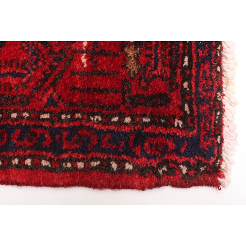 ECARPETGALLERY Hand-knotted Andelz Red Wool Rug - 4'2 x 7'0