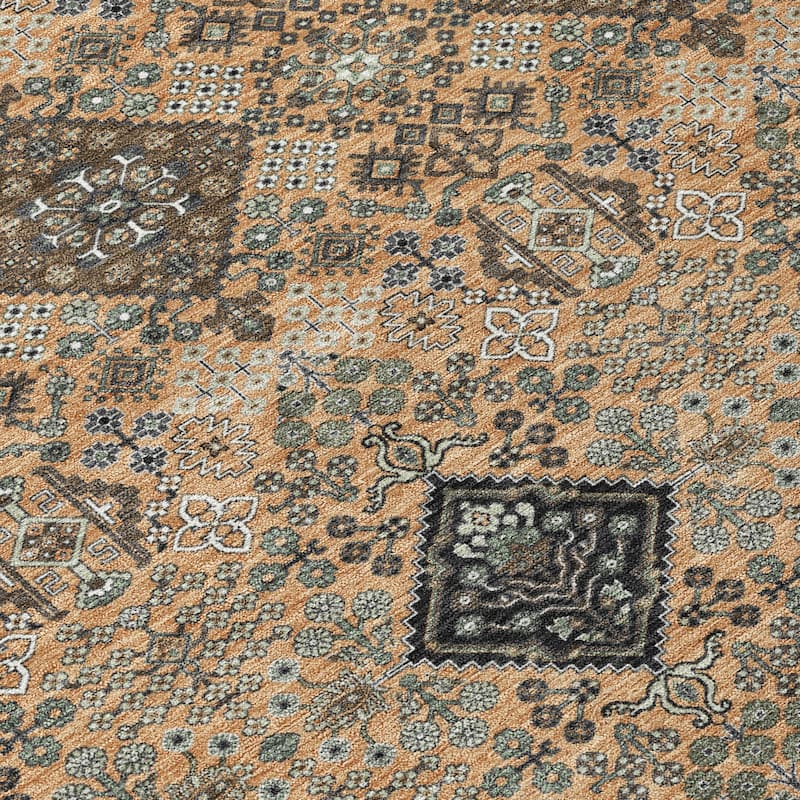 Machine Washable Indoor/ Outdoor Global Flory Chantille Rug