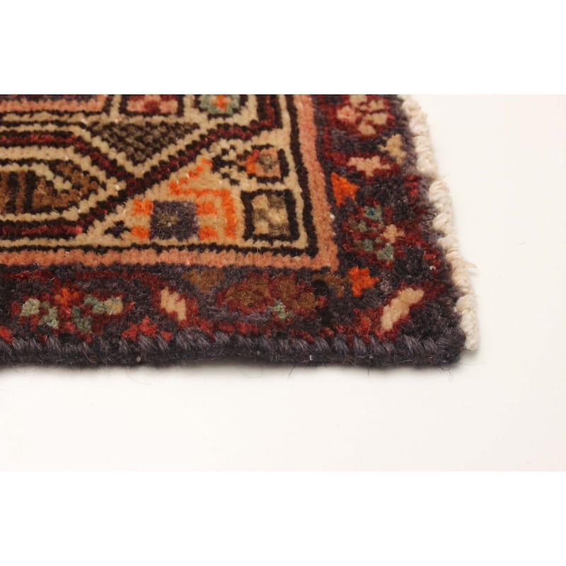ECARPETGALLERY Hand-knotted Andelz Red Wool Rug - 4' x 11' 5"