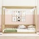 preview thumbnail 4 of 93, Canopy frame floor bed Natural - Twin
