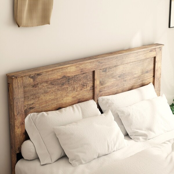 Full size wood platform bed frame sale