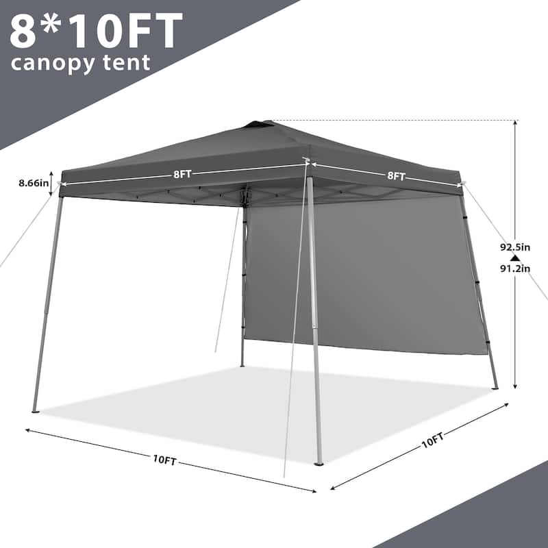 Ainfox 8 x 8 ft Pop-up Canopy Tent, Outdoor Gazebo for Beach, Sun Shade