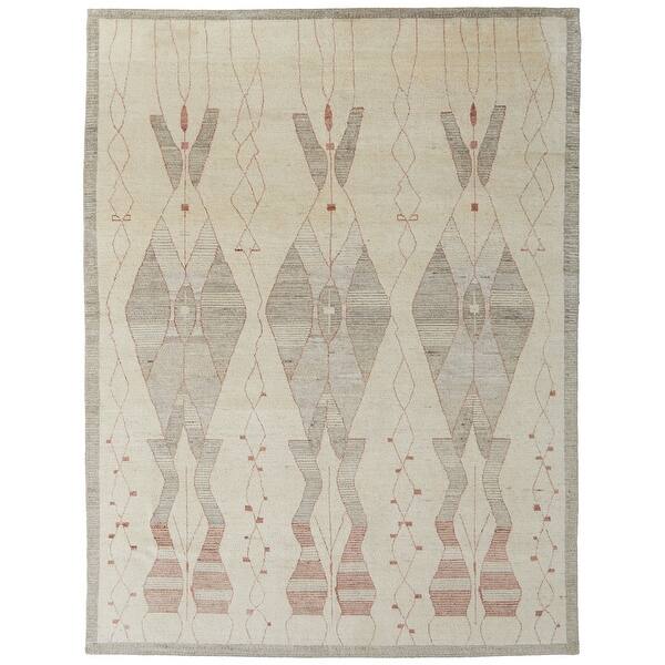 Devora Digital Rug Grand Bazaar Devora Hand Knotted Diamond Transitional Area Rug - Bed ...