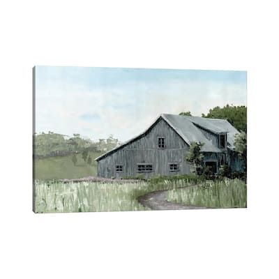 iCanvas "Flower Field Barn" by Marie Elaine Cusson Canvas Print