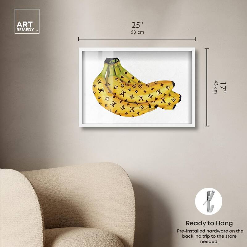 Fashion Bananas III Shadowbox by Art Remedy