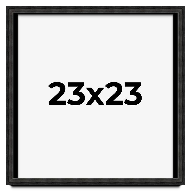 23x23 Shadow Box Black Rustic Barnwood Display Frame | 1.125 Inch