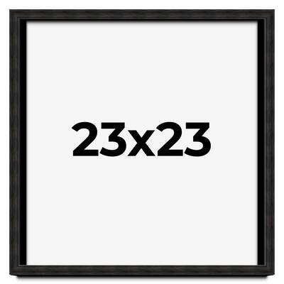 23x23 Shadow Box Black Rustic Barnwood Display Frame | 1.125 Inch