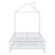 preview thumbnail 40 of 52, Twin Size House-Shaped Metal Bed with Trundle, Ideal for Sleepovers