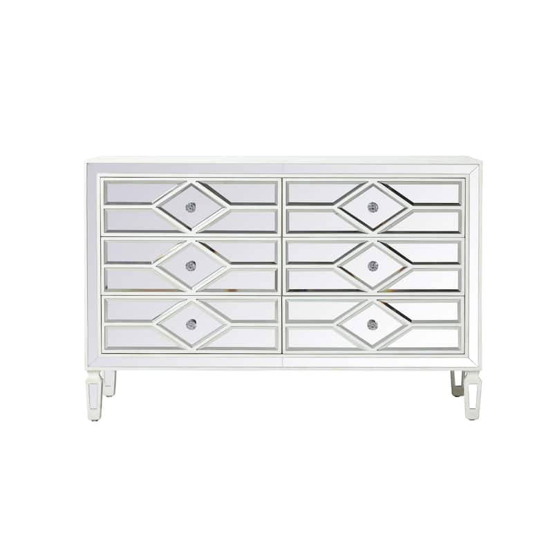 6 Drawer 48" Double Dresser