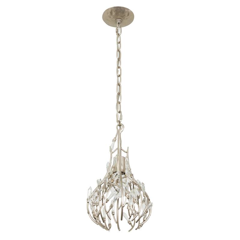 Varaluz Bask 1-light Gold Dust Mini Pendant with Crystal