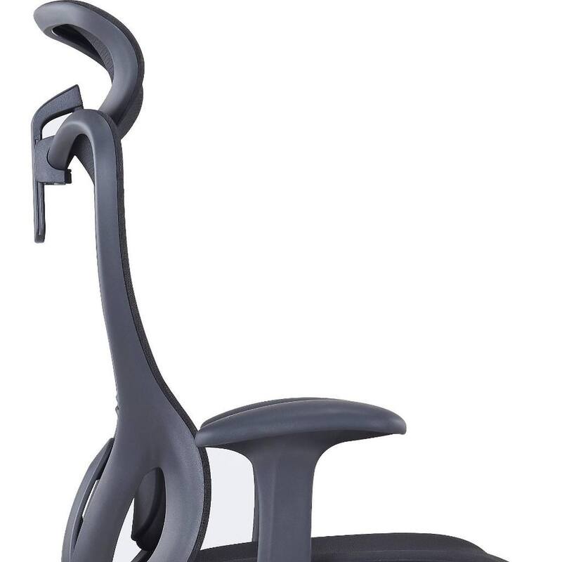 Black Adjustable Height Swivel Rolling Executive Office Chair