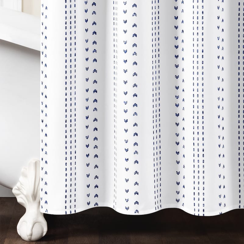 Lush Decor Hygge Stripe Shower Curtain