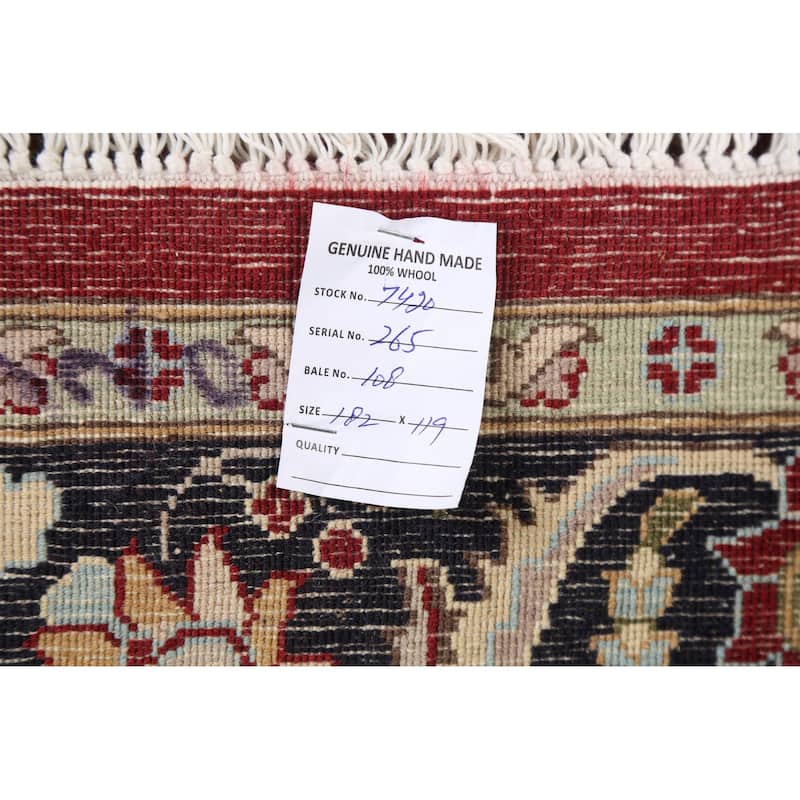 Vegetable Dye Floral Aubusson Chinese Oriental Wool Area Rug Handmade - 3'11" x 6'0"