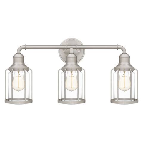 Ludlow 3-Light Brushed Nickel Bath Light - Brushed Nickel