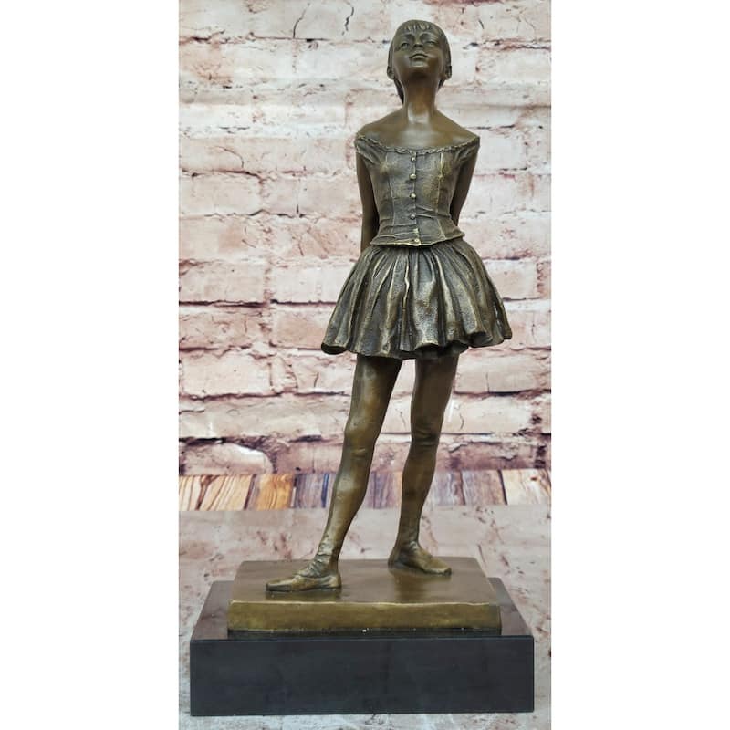 The Little Fourteen Year Old Dancer Bronze Ballerina Sculpture After Edgar Degas