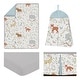 preview thumbnail 2 of 4, Sweet Jojo Designs Woodland Animal Toile Collection 4-piece Bumperless Crib Bedding Set