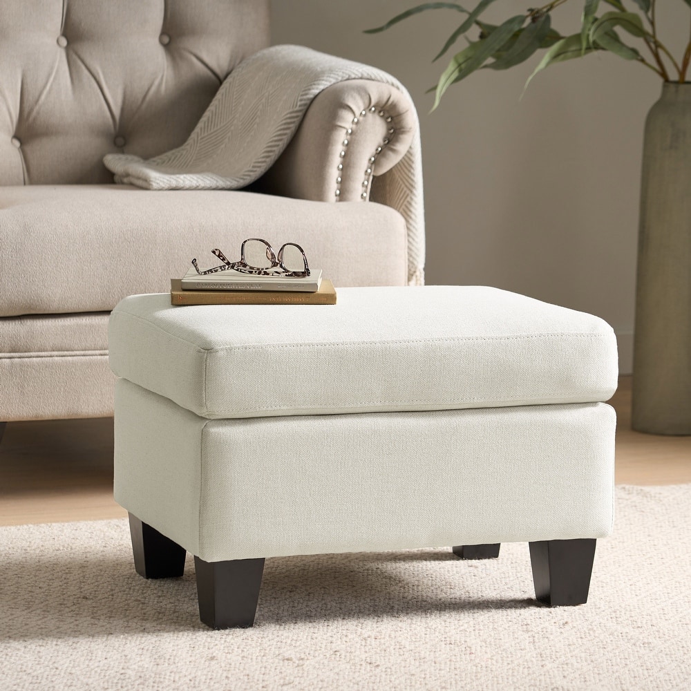 Rosella Fabric Ottoman by Christopher Knight Home