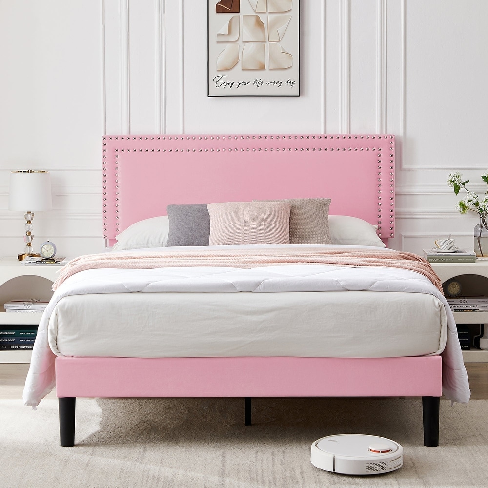 Full bed shop frame pink