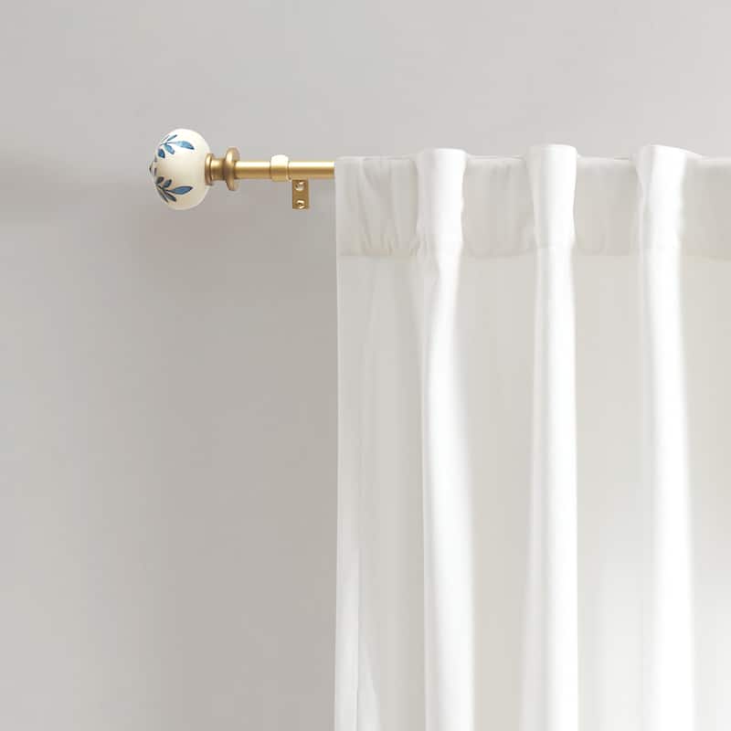 Martha Stewart Roseland Window Rod and Finial Set