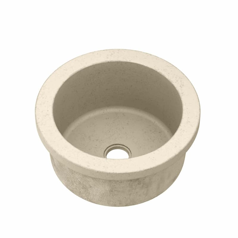 Malibu Handcrafted NativeStone Concrete Bar/ Prep Sink - 14" x 7" - Sand