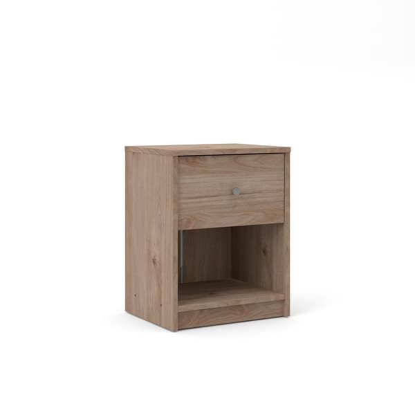 slide 2 of 16, Porch & Den Zoe 1-drawer Nightstand Jackson Hickory