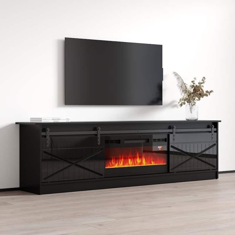 Granero BL-EF Electric Fireplace 79" TV Stand