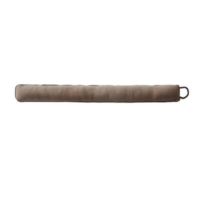 Asher Home Single Brown Fleece Draft Guard - 36x4x3