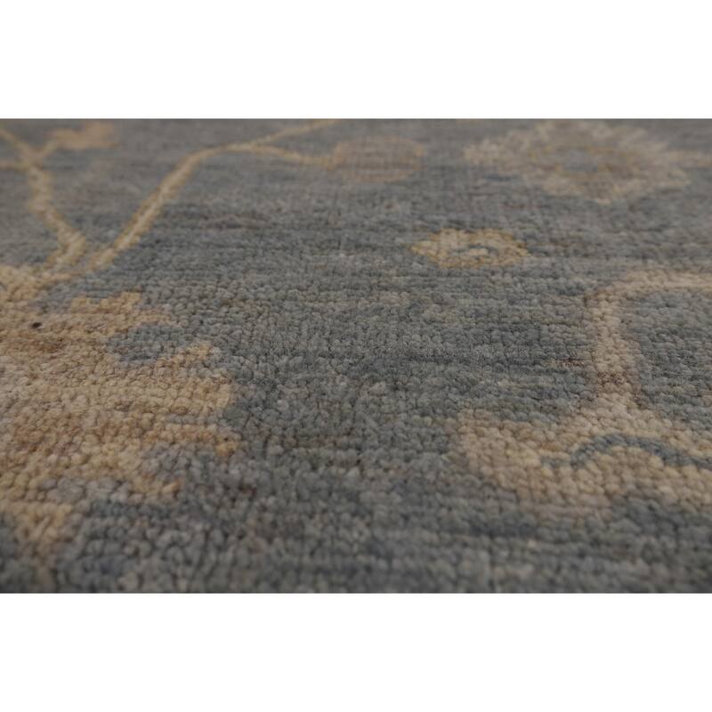 Floral Oushak Turkish Area Rug Handmade Wool Carpet - 8'1"x 9'10"