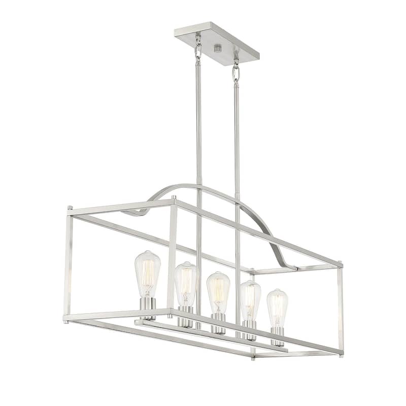 Savoy House Palladian 5 Light 12" Wide Linear Chandelier
