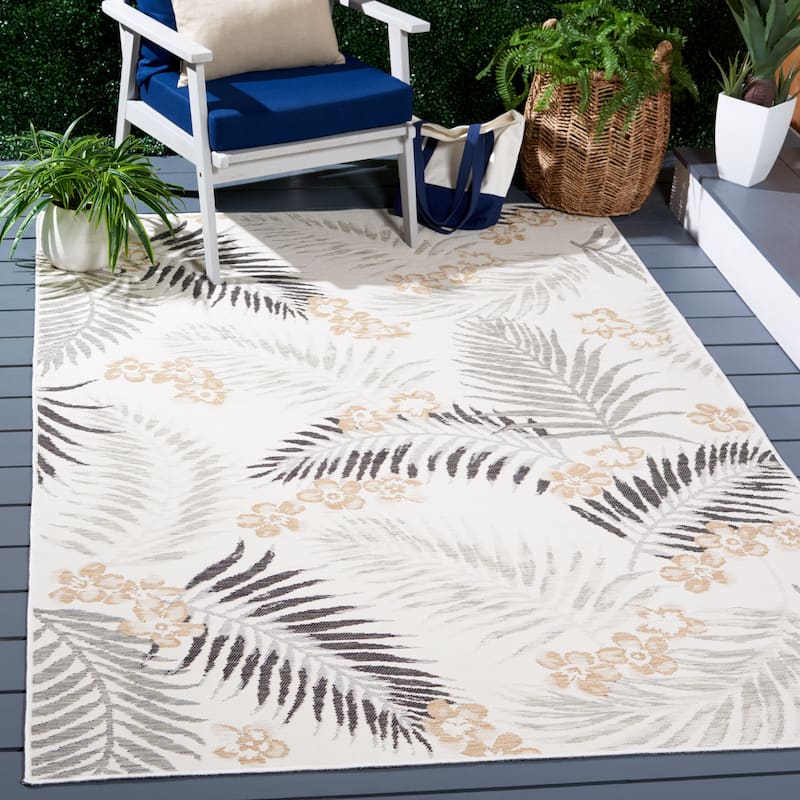 SAFAVIEH Sunrise Tracy Indoor/Outdoor Waterproof Rug - 4' x 5'7"