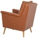 preview thumbnail 14 of 37, SAFAVIEH Astrid Mid-century Arm Chair - 28.7" x 28.4" x 33.9"