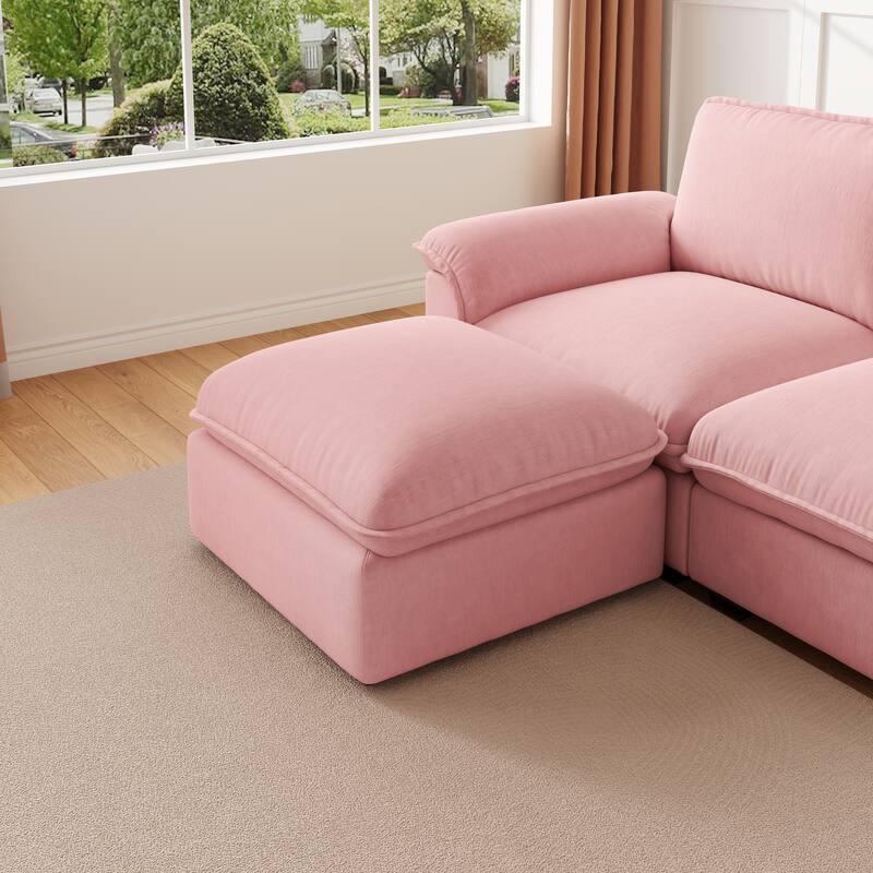 L-Shaped Computer Desk with 2 Cabinets and 2 Drawers, 11 Open Shelves and 1 Right Flip Shelf with Storage, with Power Outlet