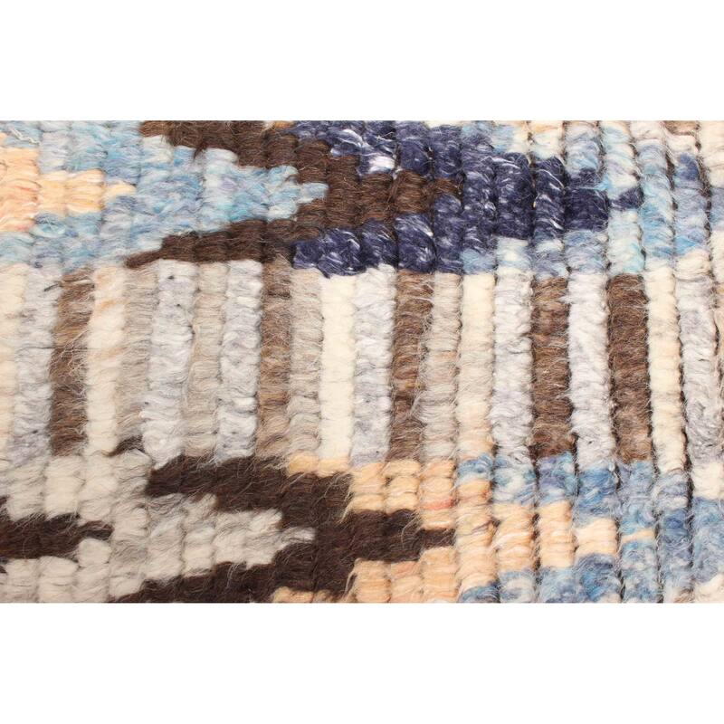 ECARPETGALLERY Hand-knotted Tangier Brown Wool Rug - 5'3 x 7'9