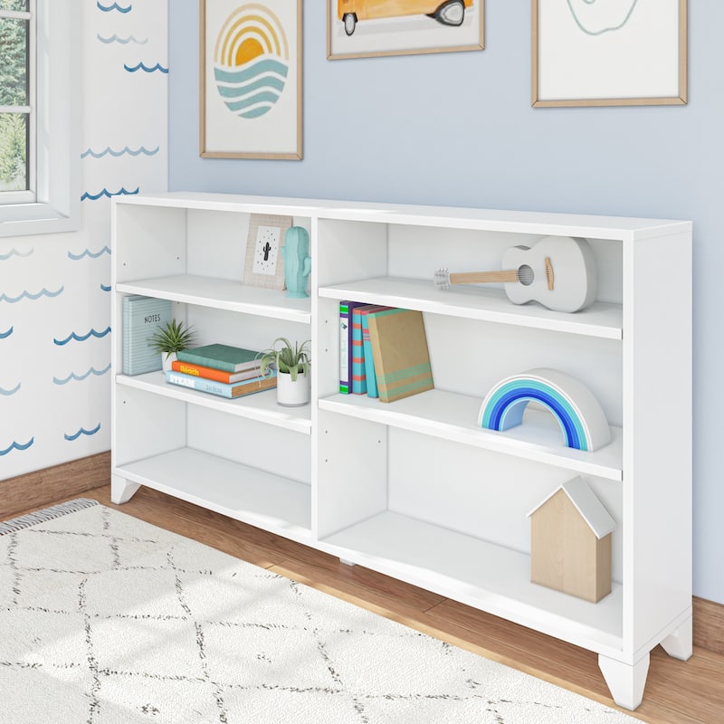 Max and Lily Classic 6-Shelf Bookcase