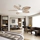 preview thumbnail 29 of 28, 52" Palm Leaf Tropical Ceiling Fan with Light and Remote,Indoor or Outdoor Ceiling Fan,for Farmhouse Living Room Patio