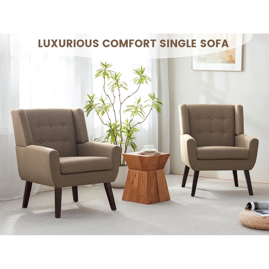 HUIMO Set of 2 Modern Tufted Accent Chair